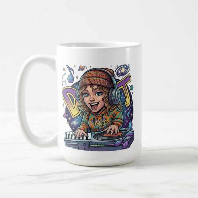 Taza De Café DJ Retro Galaxia (Izquierda)