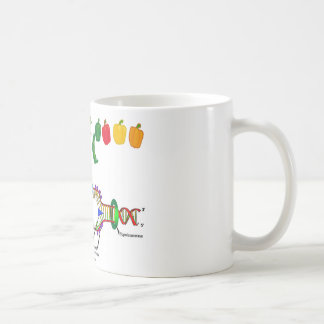 Taza De Café DNA del vegetariano (humor vegetariano de la