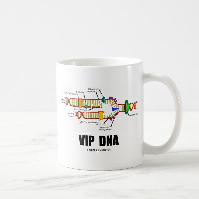 Taza De Café DNA del VIP (humor de la réplica de la DNA) (Derecha)