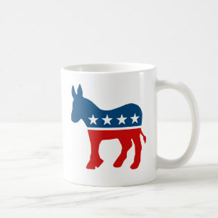 TAZA DE CAFÉ DNC - DEMÓCRATA - BURRO