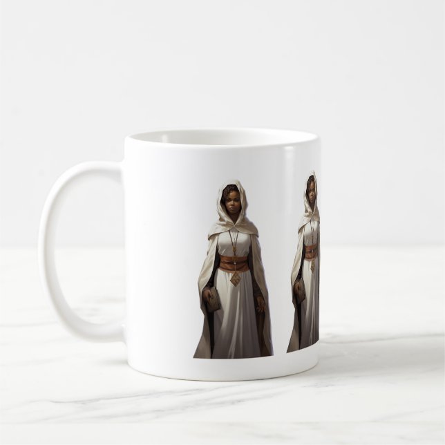 Taza De Café DnD: Clérigo femenino (Izquierda)