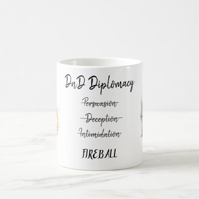 Taza De Café DnD Dungeons and Dragons Diplomacy Coffee Mug (Centro)