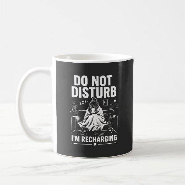 Taza De Café Do Not Disturb Introvert Mode (Izquierda)