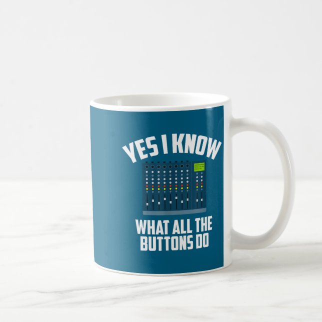 Taza De Café Do Yes Know What All Buttons (Derecha)