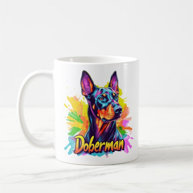 Taza De Café Doberman (Izquierda)