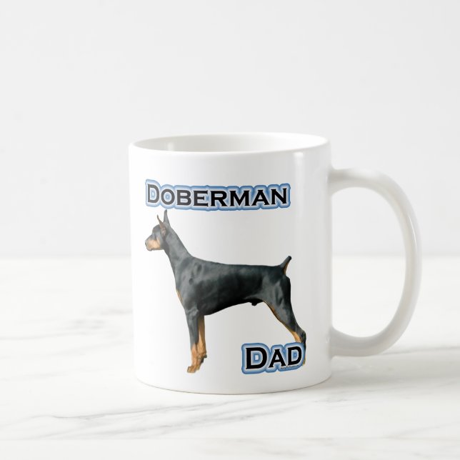 Taza De Café Doberman Pinscher Dad (Derecha)