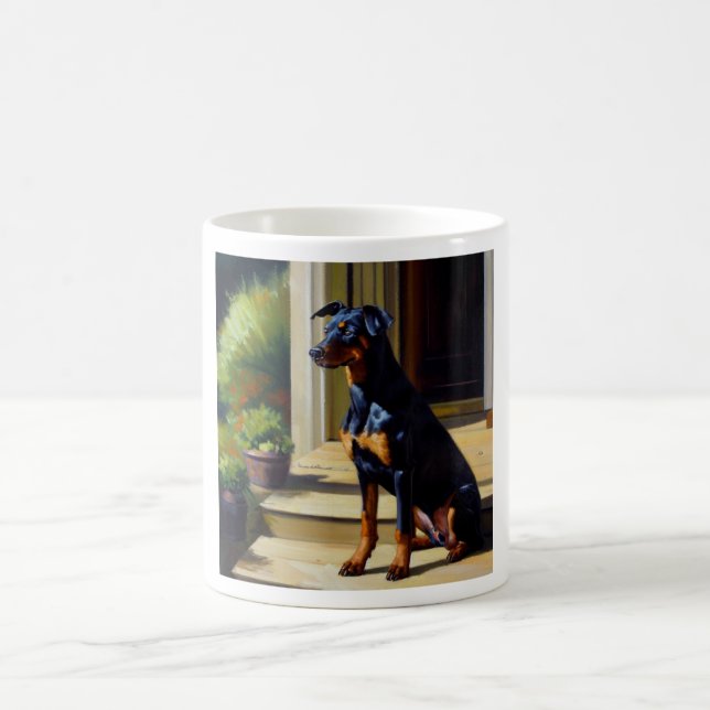 Taza De Café Doberman Pinscher Dog (Centro)