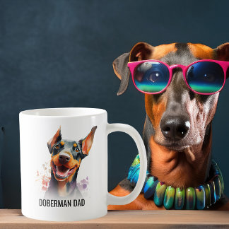 Taza De Café Doberman Pinscher Dog Dad