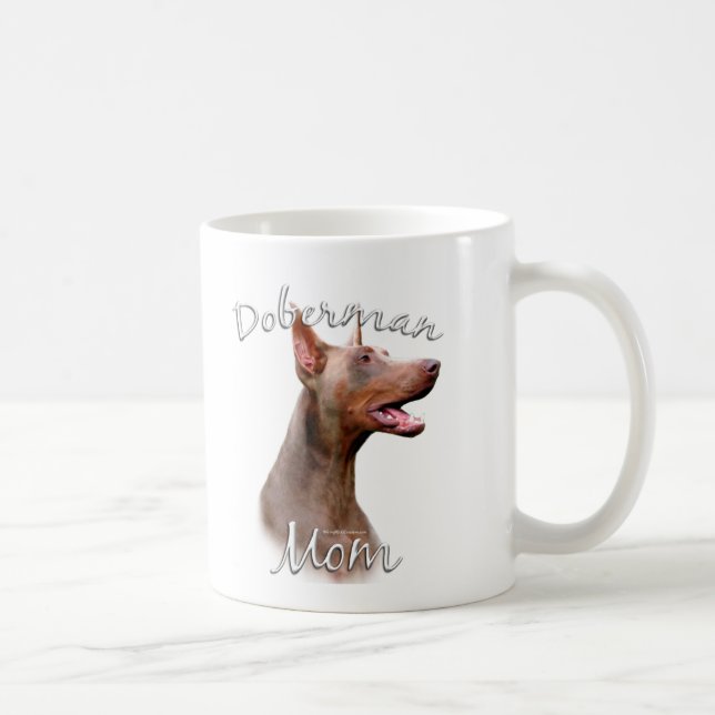 Taza De Café Doberman Pinscher (Isabella) Mamá 2 (Derecha)