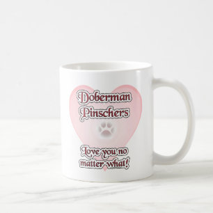 Taza De Café Doberman Pinscher Love, Love Doberman, Love dobie