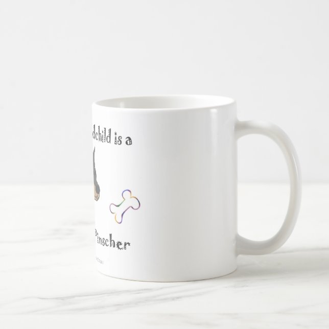 Taza De Café doberman pinscher - más razas (Derecha)