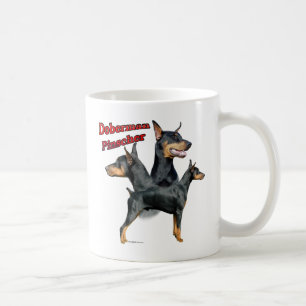 Taza De Café Doberman Pinscher Trio 2