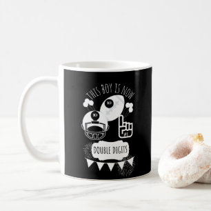 Taza De Café Doble dígito 10.º Béisbol niño de cumpleaños feliz