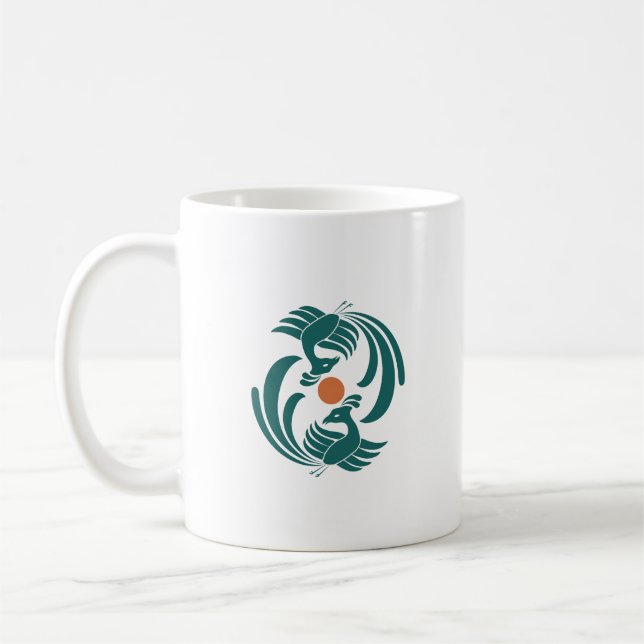 Taza De Café doble fénix vintage (Izquierda)