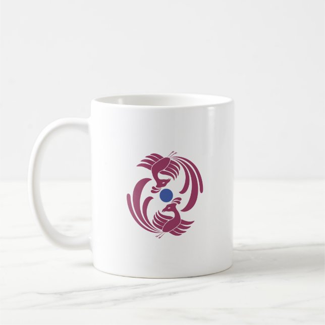 Taza De Café doble fénix vintage (Izquierda)