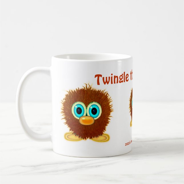 Taza De Café Doble jarro de bebida tierno y borroso (Izquierda)