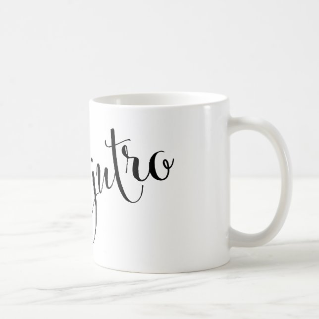 Taza De Café dobro jutro Buenos días República de Croacia Mug (Derecha)