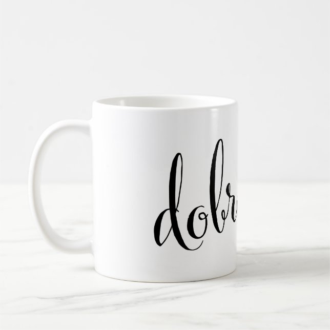 Taza De Café dobro utro Buenos días Mug macedonia (Izquierda)
