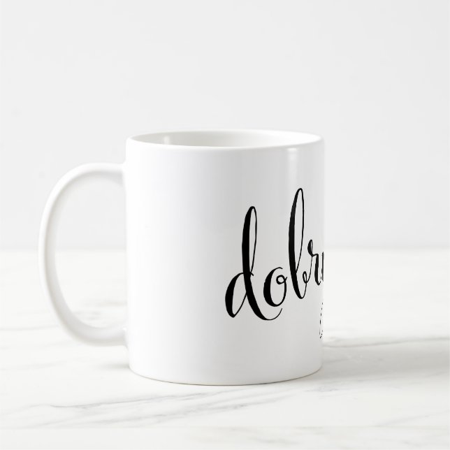 Taza De Café dobrý den Good Morning Checo Mug (Izquierda)