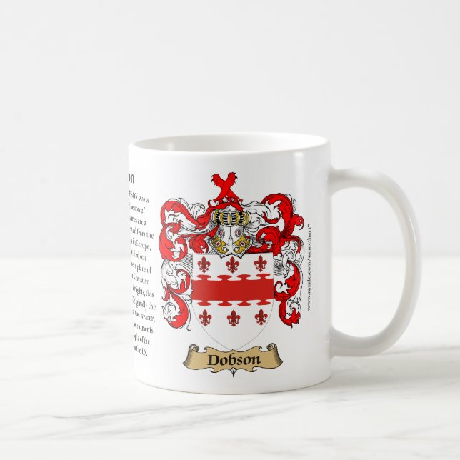 Taza De Café Dobson, el origen, el significado y el escudo (Derecha)