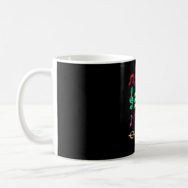 Taza De Café Docente Musical De Notesymbol Y (Izquierda)