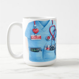 Taza De Café Doctor Coat Stethoscope Mug | Custom Medical Nurse