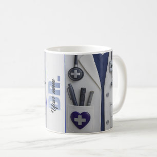 Taza De Café Doctor Coat Stethoscope Mug   Custom Medical Nurse