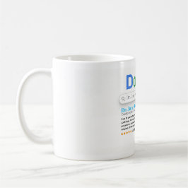 Taza De Café Doctor Search Style Custom Name Mug – Personalized