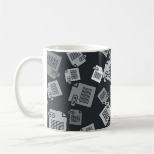 Taza De Café Documento de archivo XLS gris. Descargar icono del