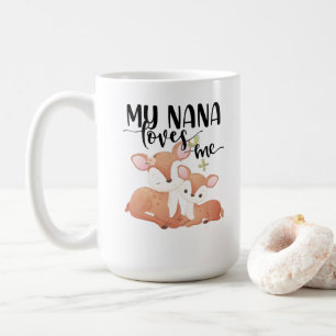 Taza De Café Doe and Fawn Mi Nana me ama