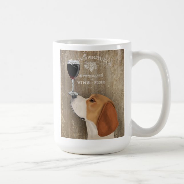 Taza De Café Dog Au Vin Beagle (Derecha)