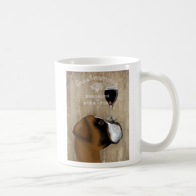 Taza De Café Dog Au Vin Boxer (Derecha)