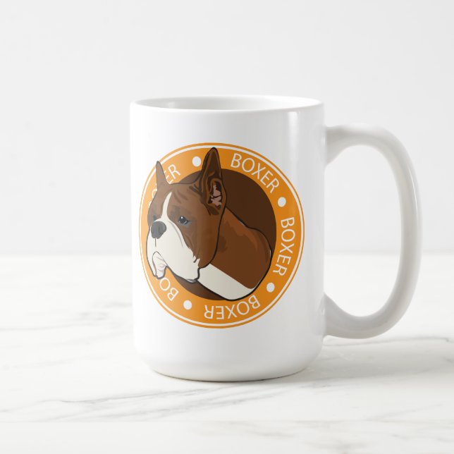 Taza De Café Dog Boxer (Derecha)