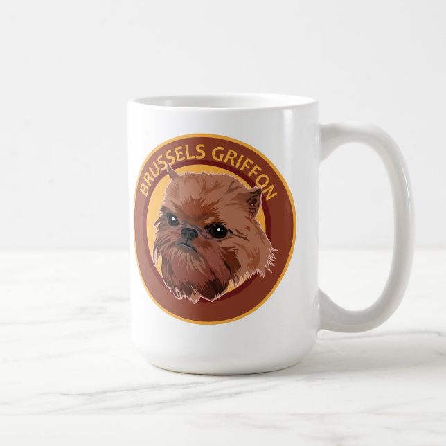 Taza De Café Dog Brussels Griffon (Derecha)
