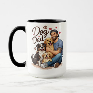 Taza de café Dog Dad Fuel - Taza perfecta para los