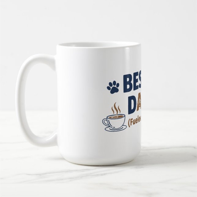 Taza De Café Dog Dad – Funny Dog Lover Gift (Izquierda)