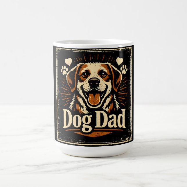 Taza De Café Dog Dad – Proud Canine Father Love (Centro)