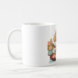 Taza De Café Dog eating sushi