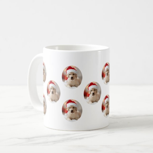 Taza De Café Dog Face - Custom Pattern Coffee Mug (Anverso izquierdo)