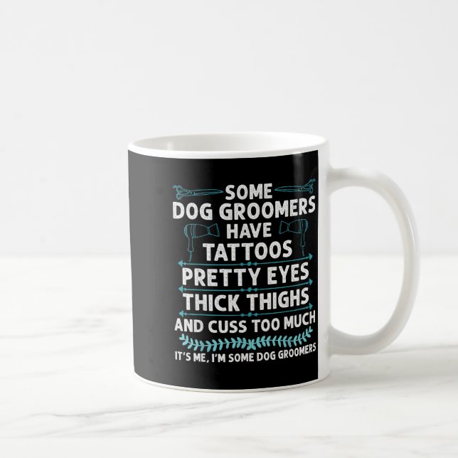 Taza De Café Dog Groomer Art For Men Women Pet Groomer Dog Groo (Derecha)
