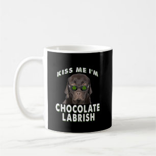 Taza De Café Dog Lover Bésame soy Labrish de chocolate