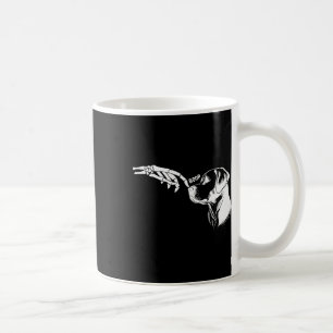 Taza De Café Dog Lover Skeleton Hand Boop Funny Halloween Labra