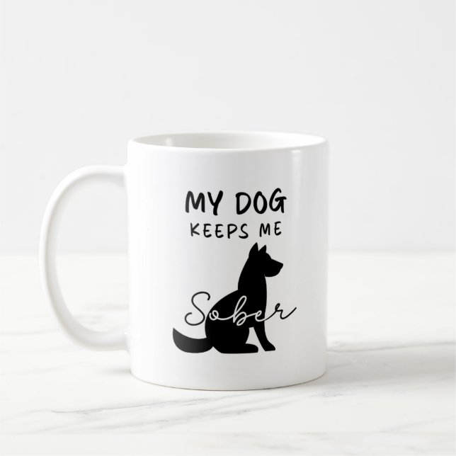 Taza De Café Dog Lover Sobriedad (Izquierda)