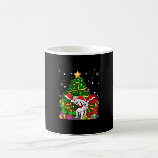 Taza De Café Dog Lovers | Papillon Christmas Tree Present