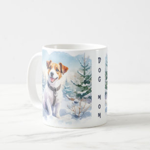 Taza De Café Dog Mom / Dad Winter Vibes jack russell -