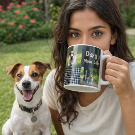 Taza De Café Dog Mom Mode ON Modern Pet Lover Design