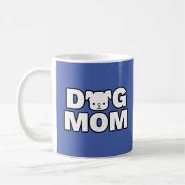Taza De Café DOG MOM Mug (azul)