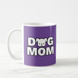Taza De Café DOG MOM Mug (Púrpura)