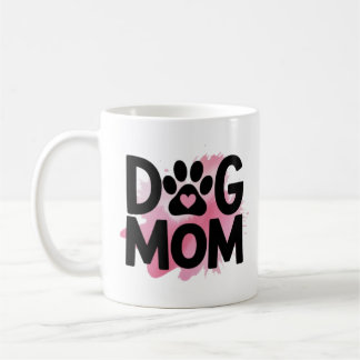 Taza De Café Dog Mom Paw Print Heart Coffee Mug Dog Lover Gift