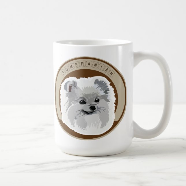 Taza De Café Dog Pomeranian (Derecha)